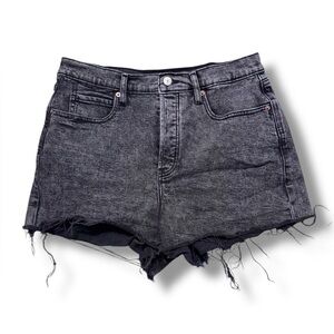 Women’s Higher High Rise Sky-High A-Line Distressed Shorts EUC
